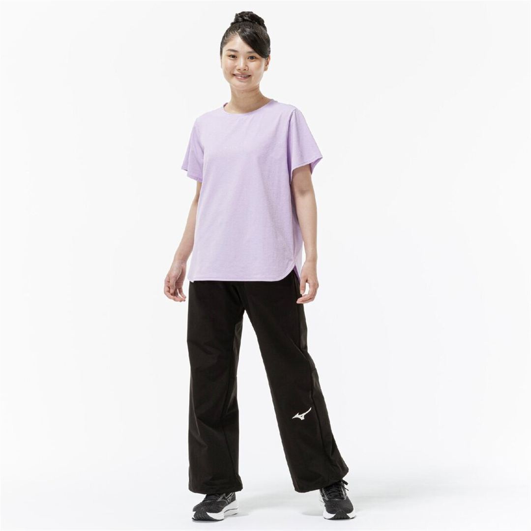 ストレッチソフトドライTシャツ(ワイドシルエット) ペールパープル M