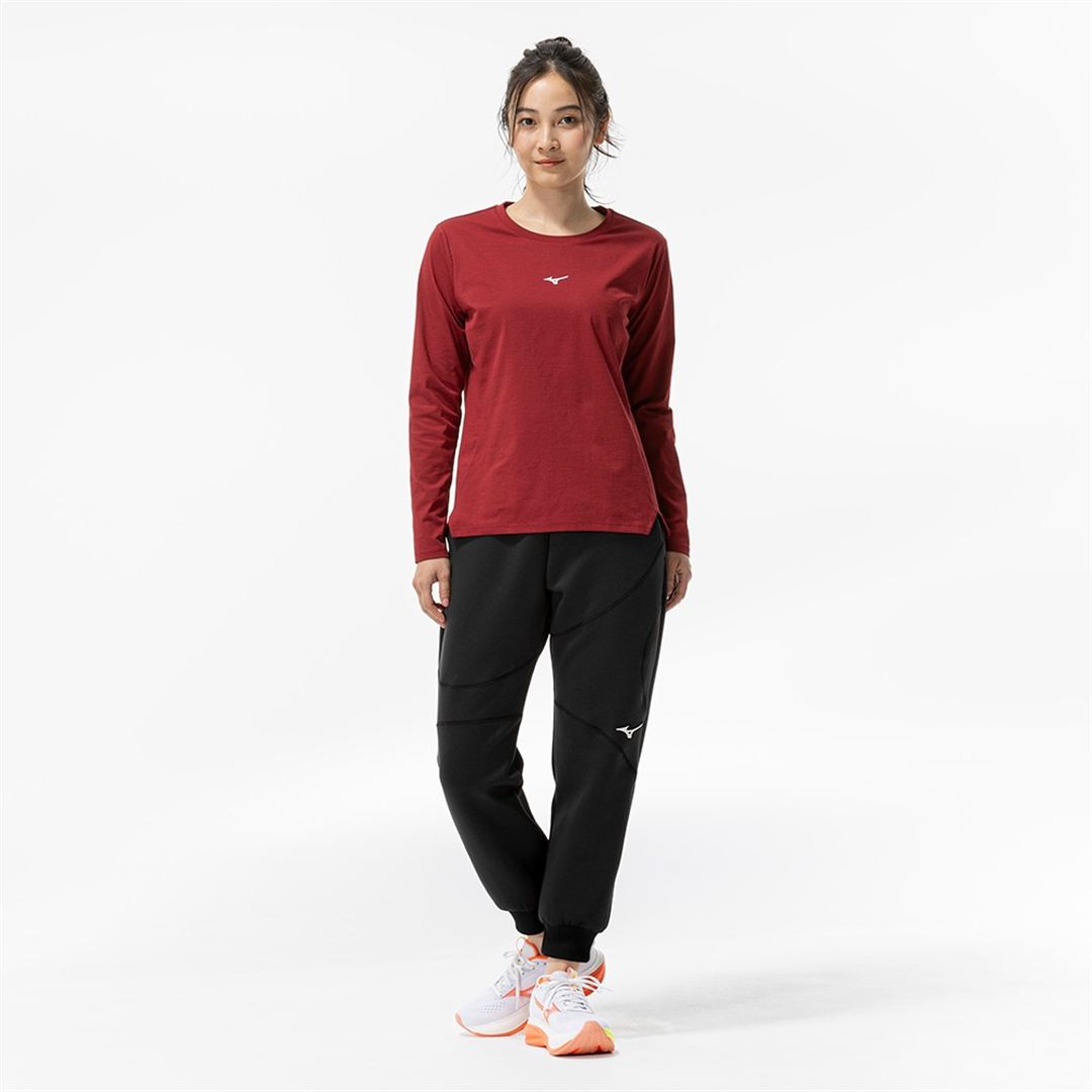 ストレッチソフトドライTシャツ(長袖) ルバーブレッド S
