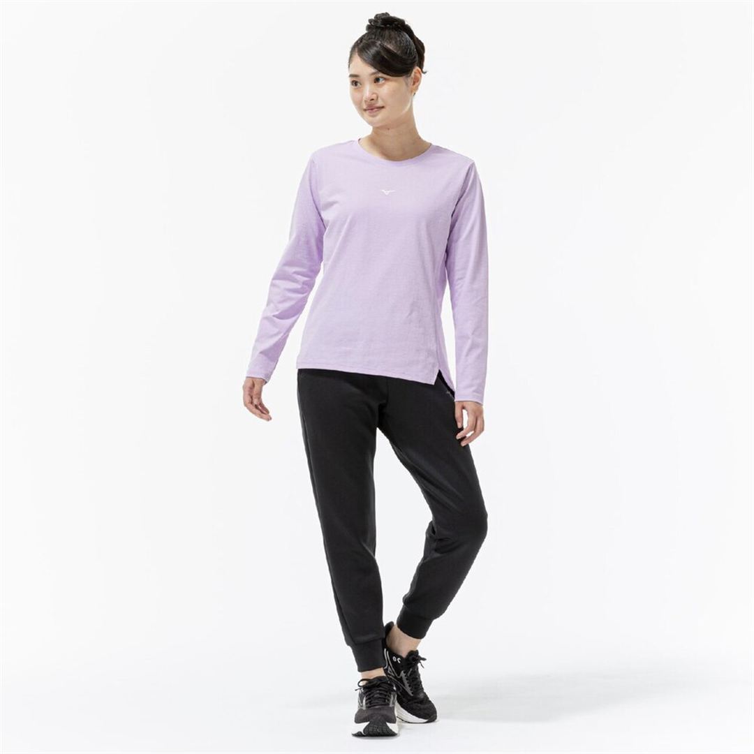 ストレッチソフトドライTシャツ(長袖) ペールパープル S