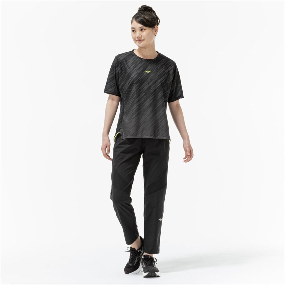 【汗処理／通気】ドライエアロフローグラデーションTシャツ(ワイドシルエット) ブラック S