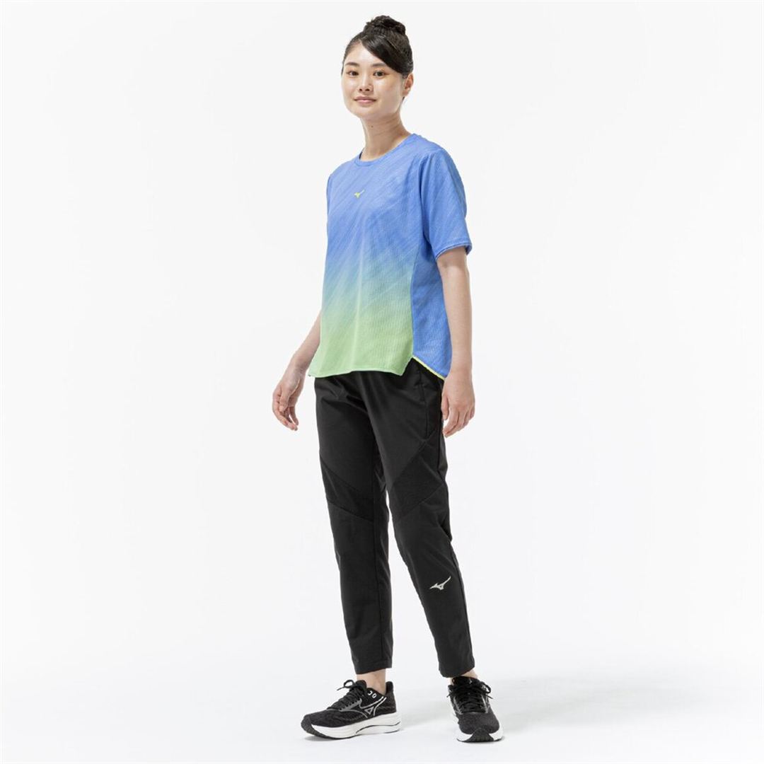 【汗処理／通気】ドライエアロフローグラデーションTシャツ(ワイドシルエット) ヴィスタブルー S