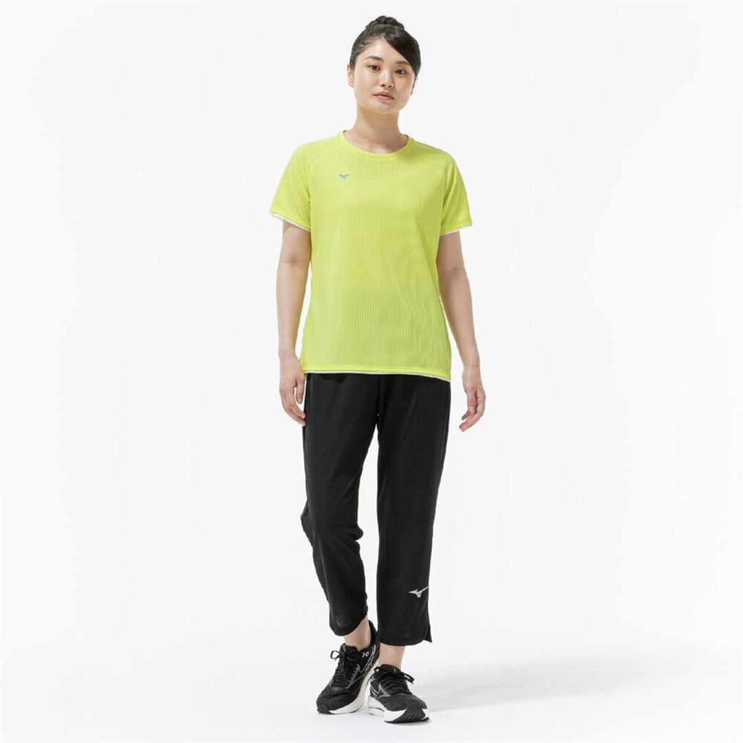 【汗処理／通気】ドライエアロフローTシャツ フォーチューンイエロー S