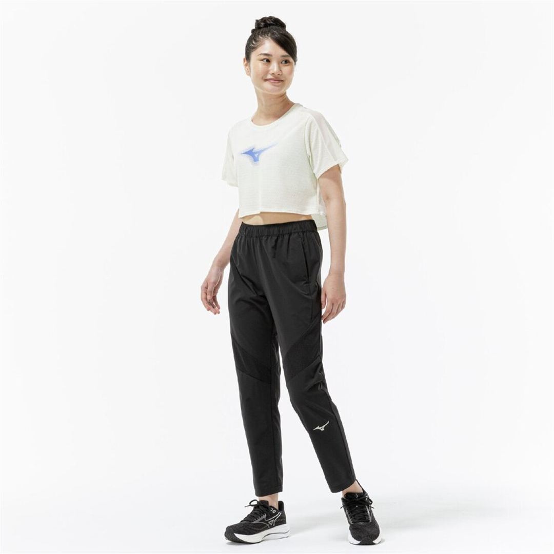 【汗処理／通気】ドライエアロフロージャカードクロップドTシャツ ソフトサンドイエロー S