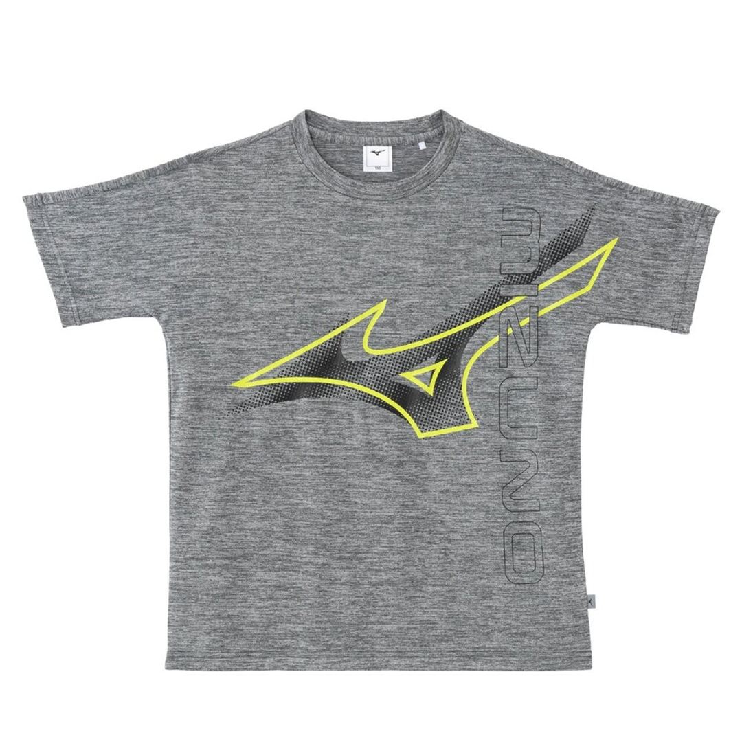 【抗菌防臭／防汚】GACHI Tシャツ ライトグレー杢 120