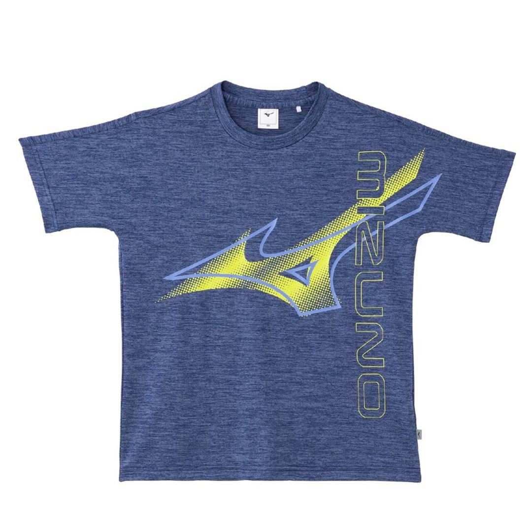 【抗菌防臭／防汚】GACHI Tシャツ エステートブルー杢 160