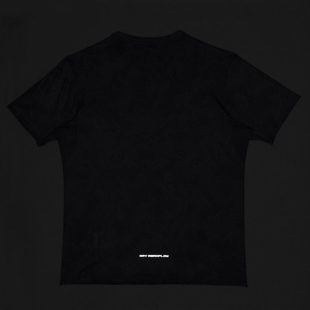 【ミズノ直営限定／汗処理／通気】ドライエアロフローTシャツ ブラック S