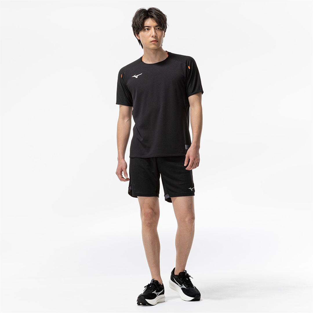 【汗処理／通気】ドライエアロフローTシャツ ブラック XS