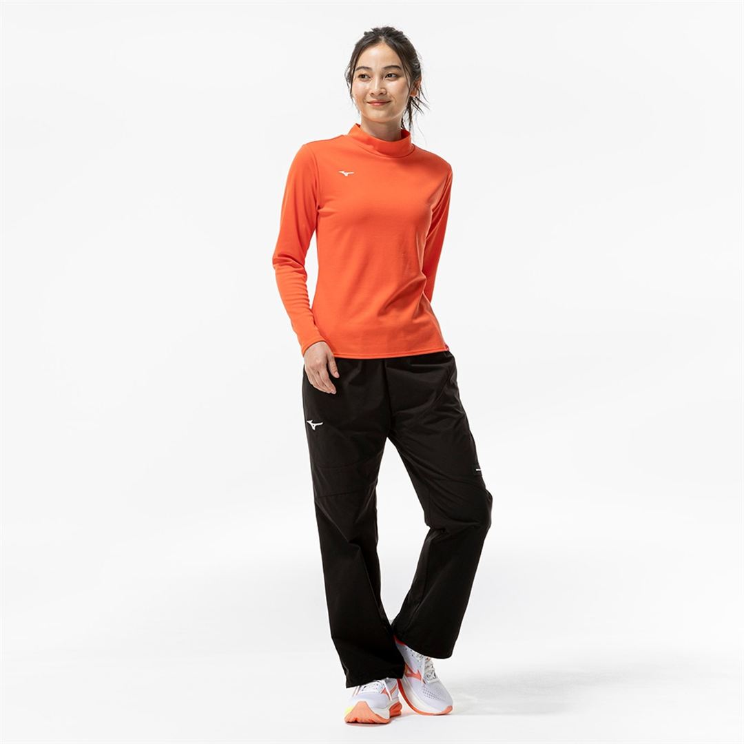 【吸湿発熱】ブレスサーモハイネックTシャツ(長袖) サンストーンオレンジ M