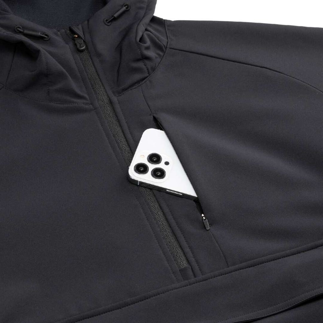 アノラックストレッチジャケット ブラック XL
