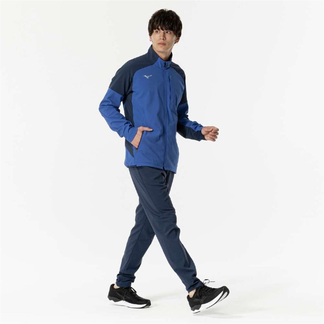 【ストレッチ／防風】テックシールドジャケット クラシックブルー S