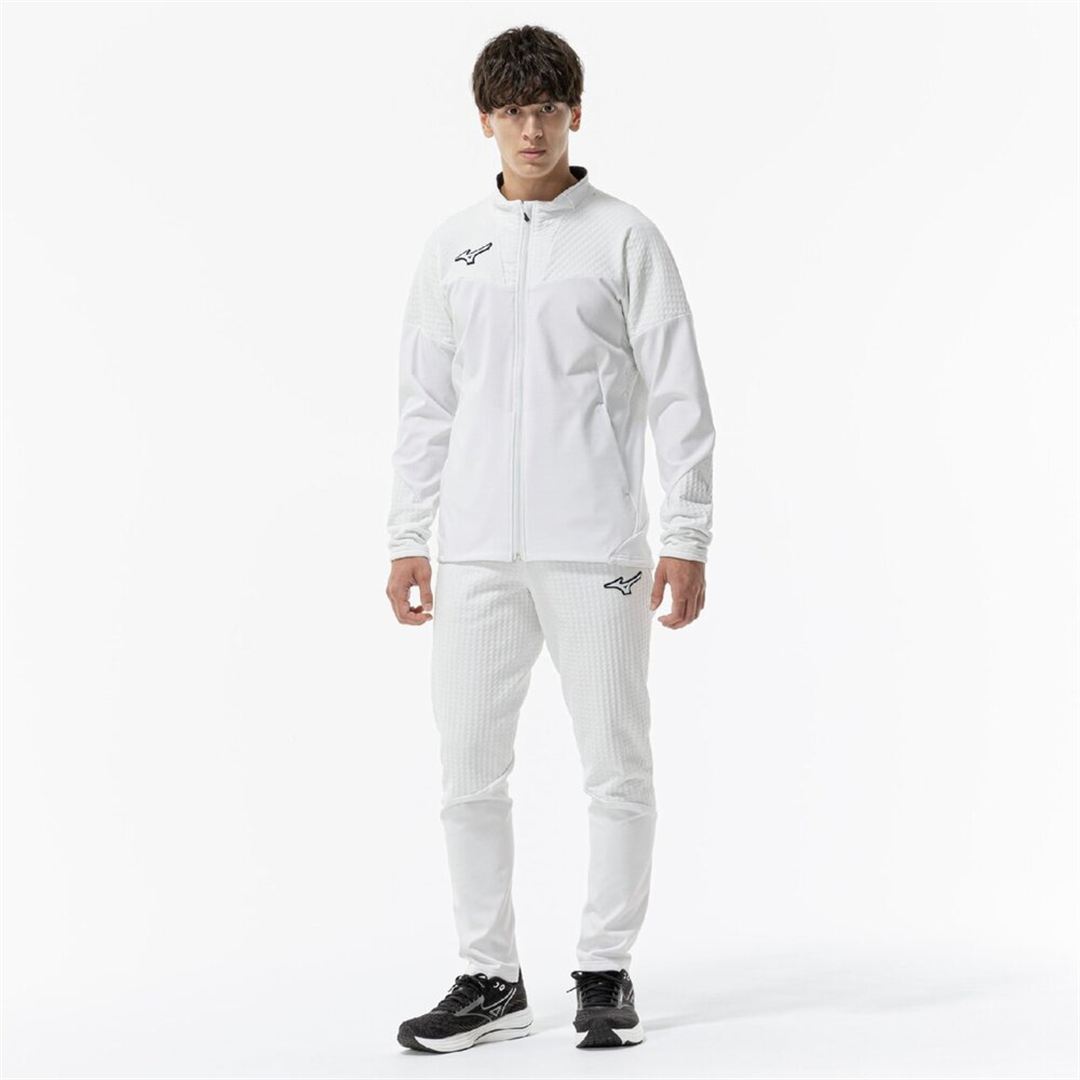 【ストレッチ／防風】テックシールドハイブリッドジャケット Rホワイト XL