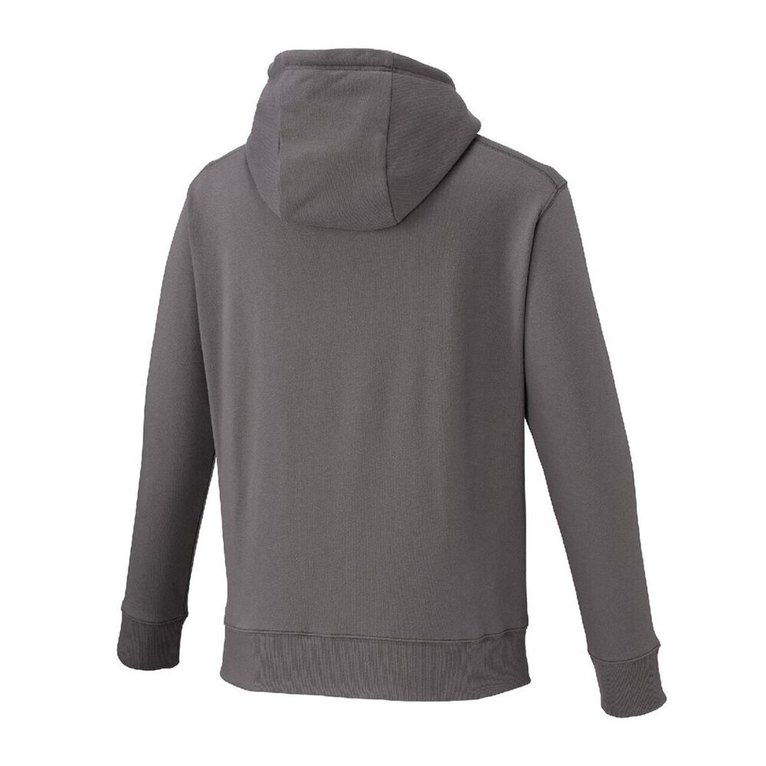 THE MZ SWEAT ワンポイントロゴスウェットフーディ チャコール XL