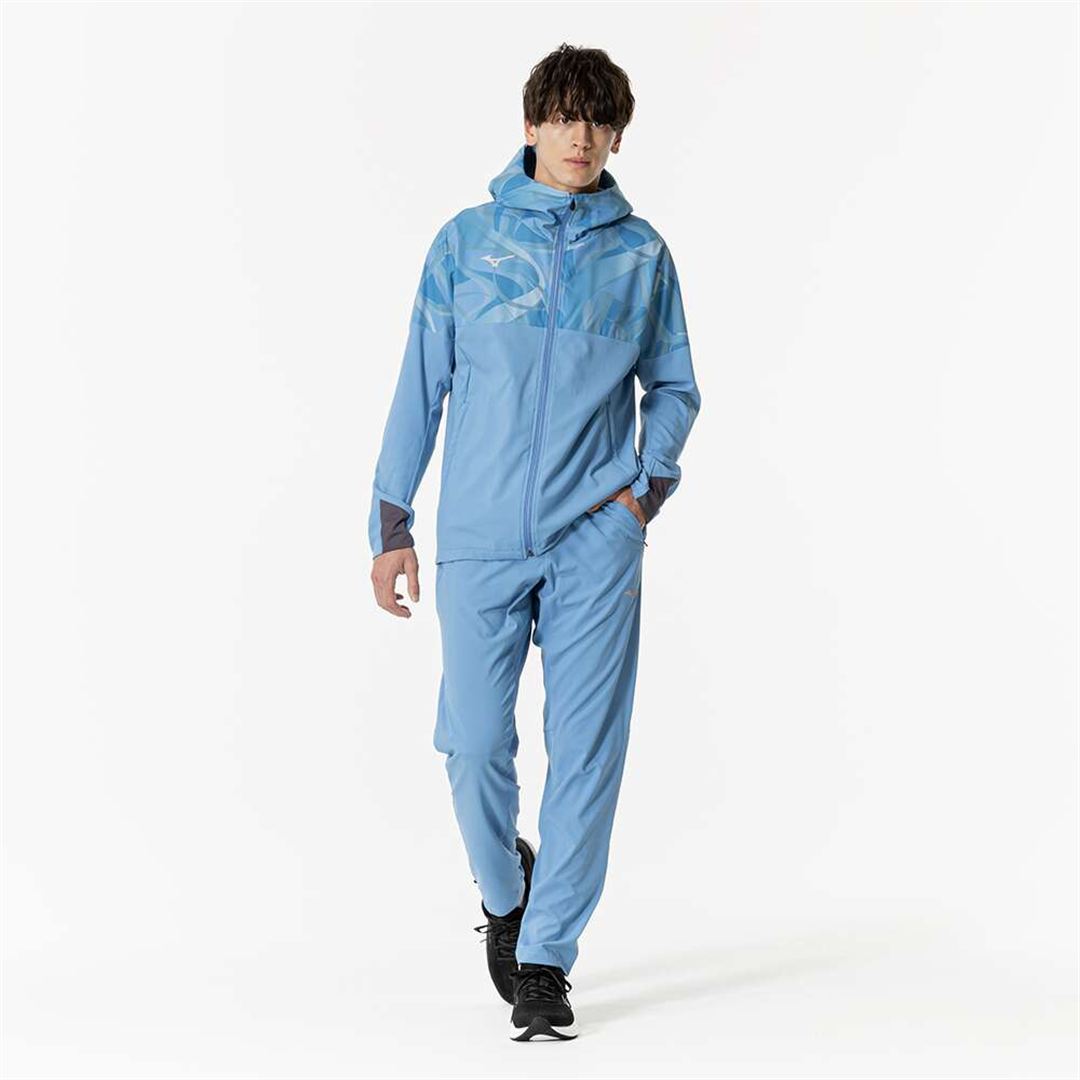 ストレッチクロスパンツ パリジャンブルー 2XL