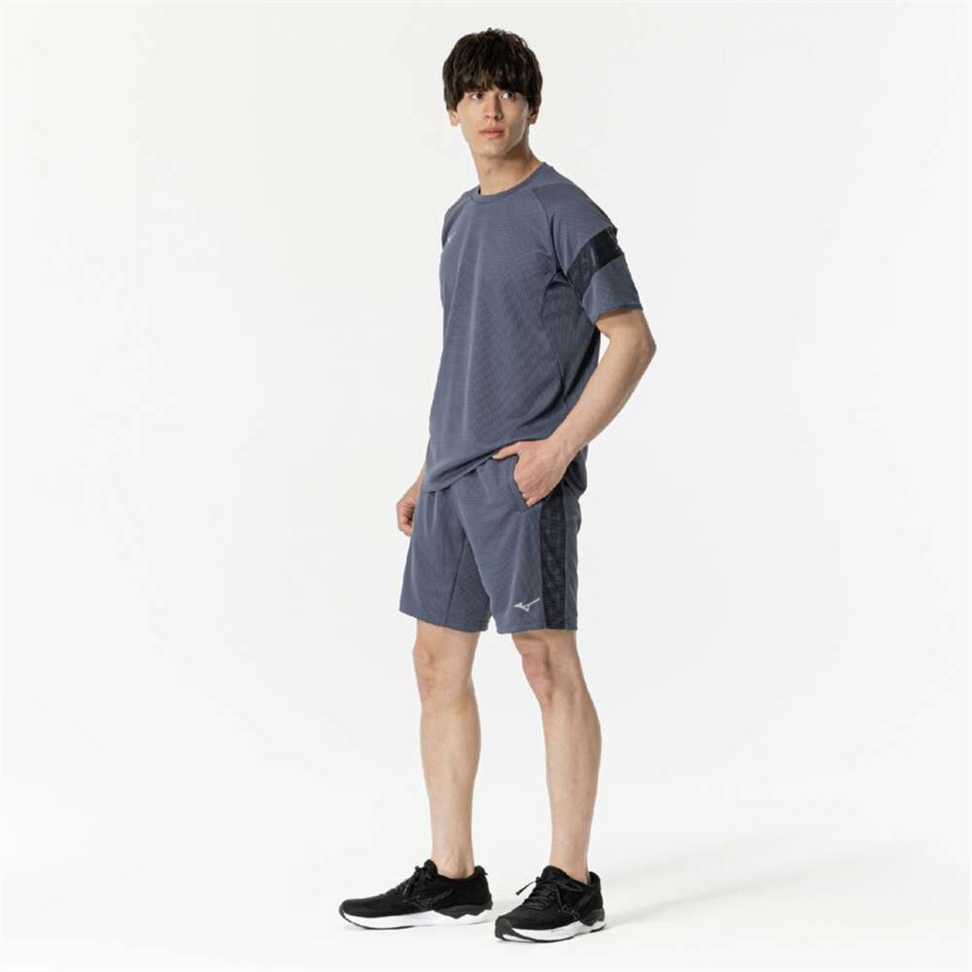 【汗処理／通気】ドライエアロフローハーフパンツ グレーストーン S