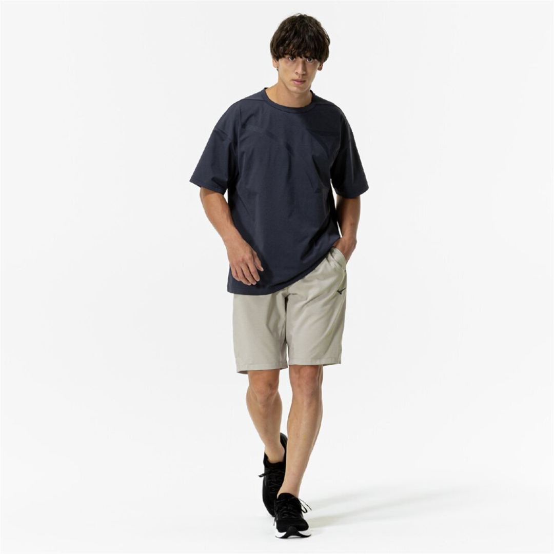 ストレッチハーフパンツ クラウドベージュ杢 S