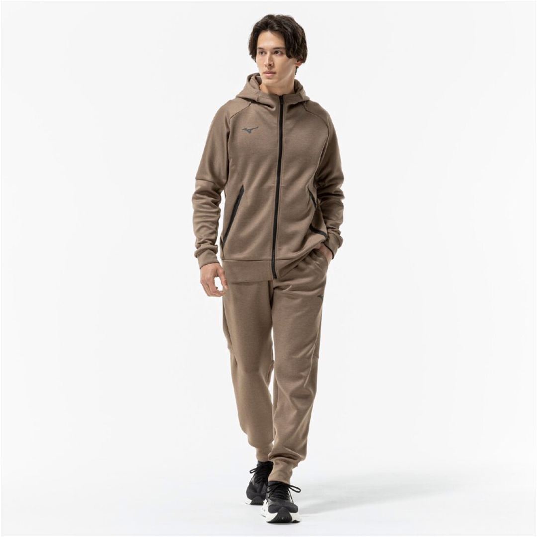 ストレッチスウェットパンツ キャメル杢 XS