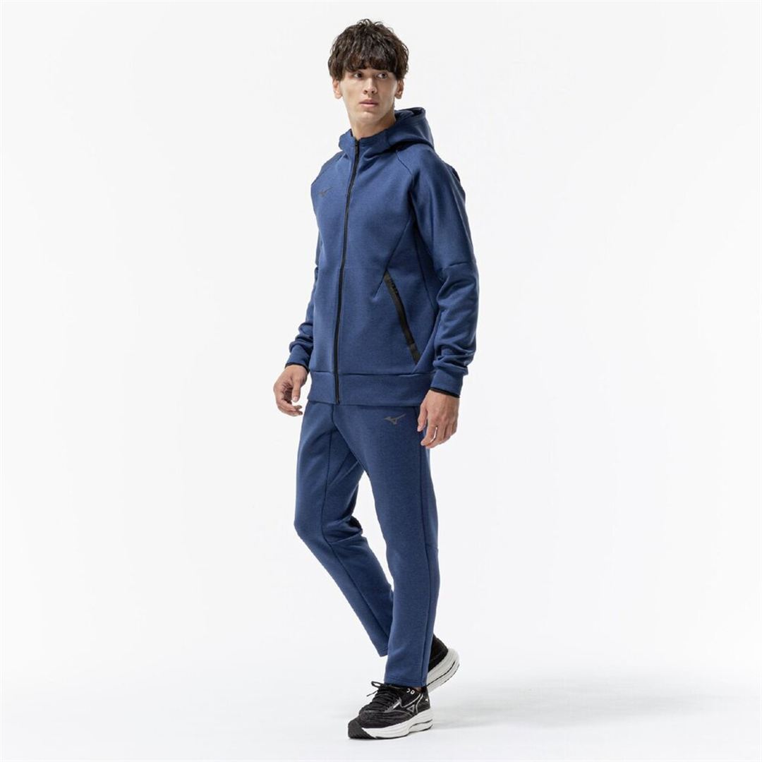 ストレッチスウェットスリムパンツ エステートブルー杢 XS