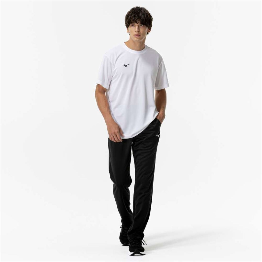 ナビドライニットロングパンツ ブラック×シルバー XL