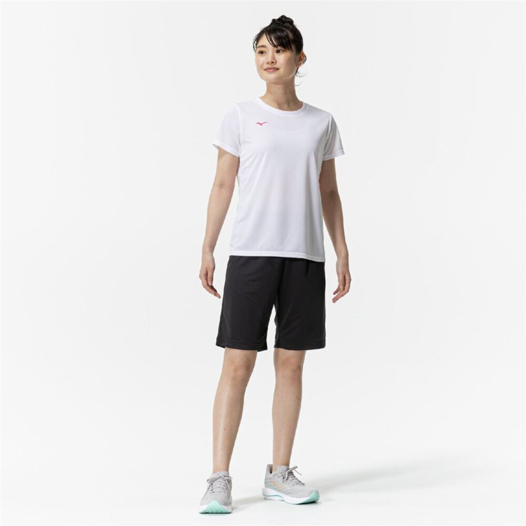 ナビドライニットハーフパンツ チャコールグレー×シルバー XL