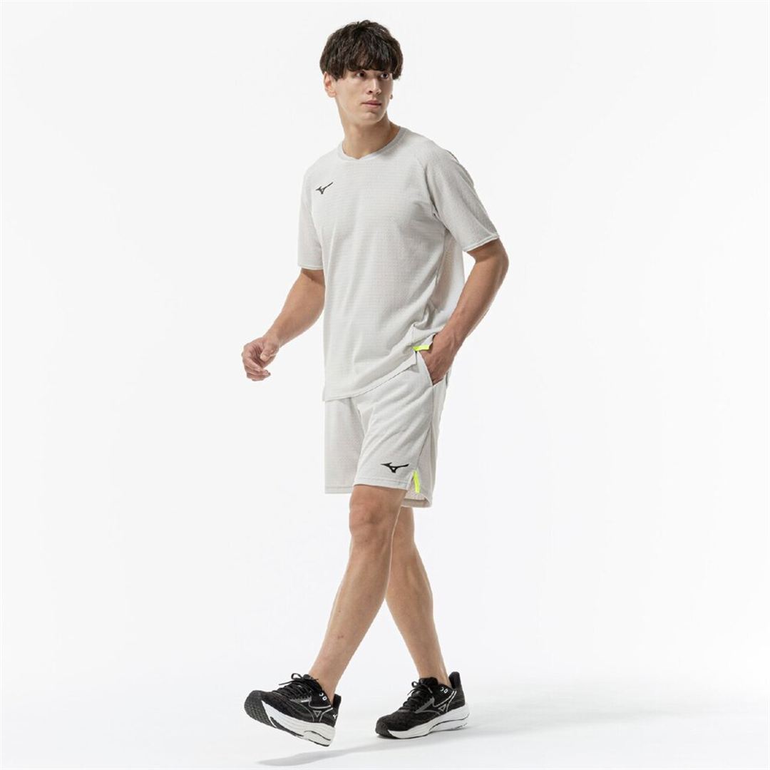 【汗処理／通気】ドライエアロフロージャカードハーフパンツ シルバーバーチ XS