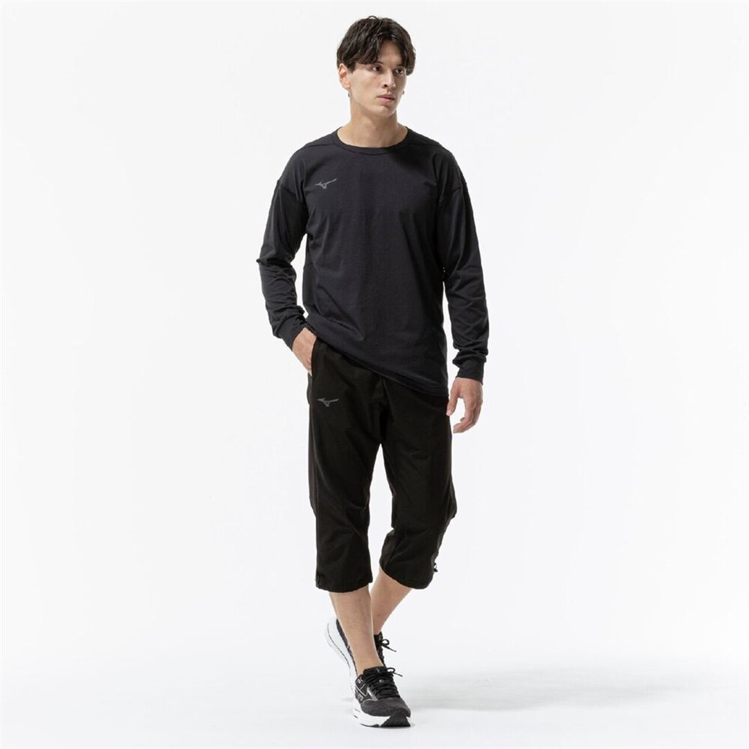 ストレッチウーブン7分丈パンツ ブラック XL