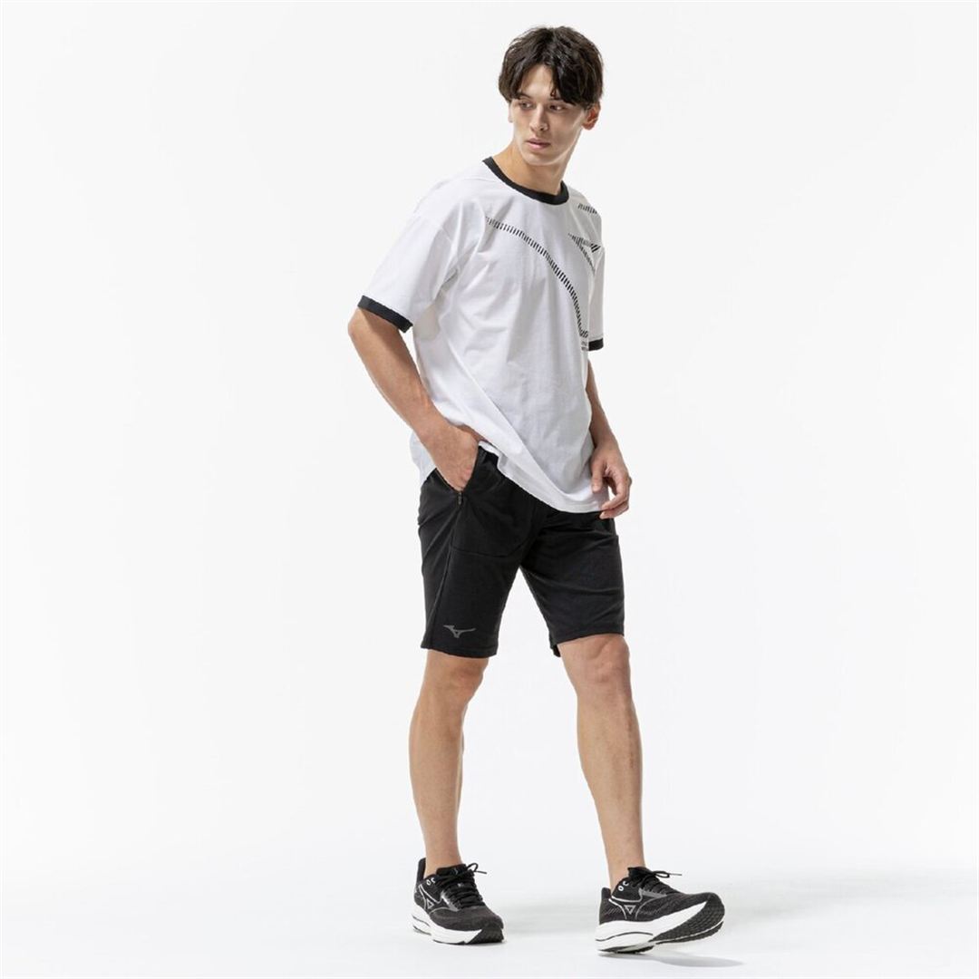 ストレッチソフトドライハーフパンツ ブラック XL
