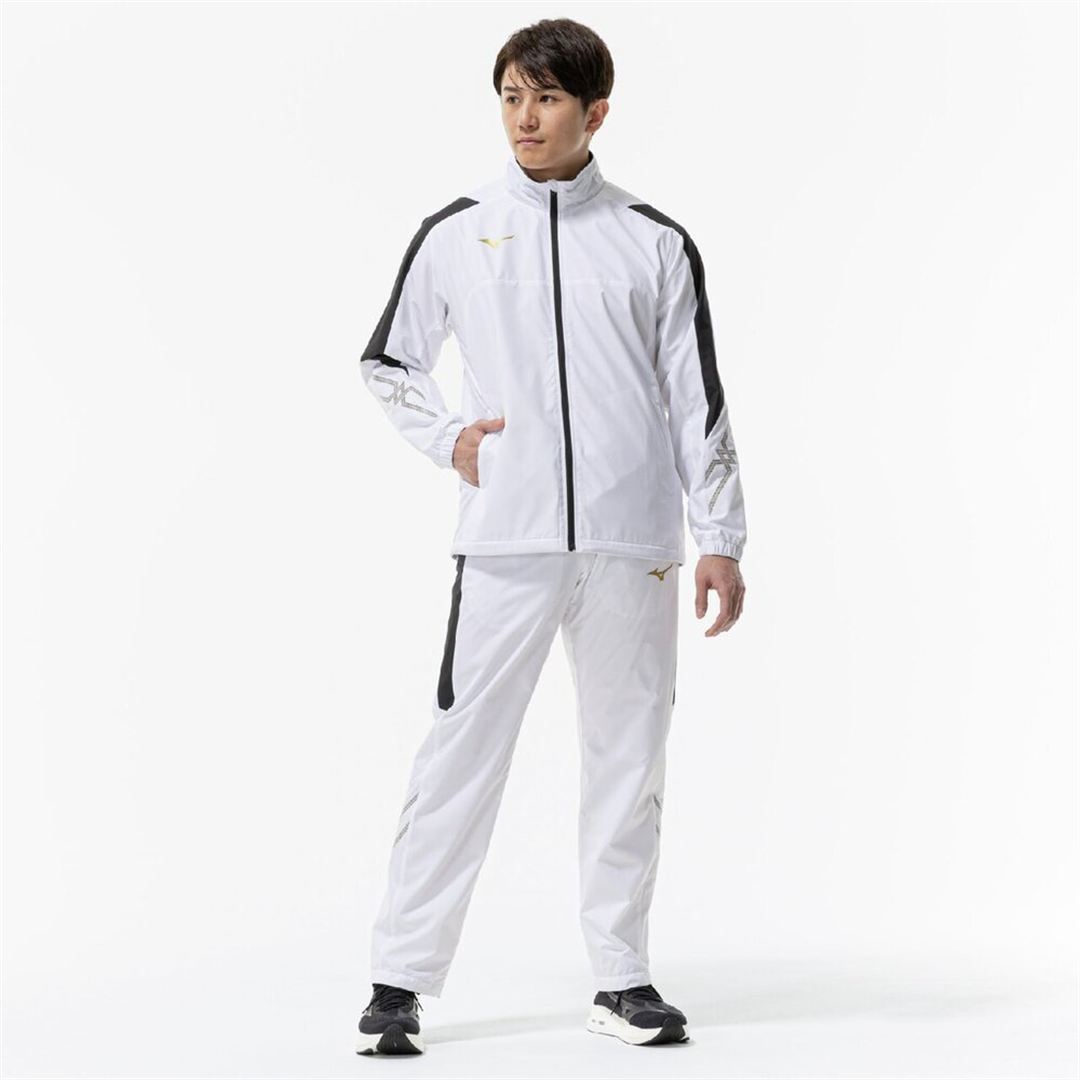 【吸湿発熱】MCライン ブレスサーモウォーマージャケット ホワイト×ブラック 2XL