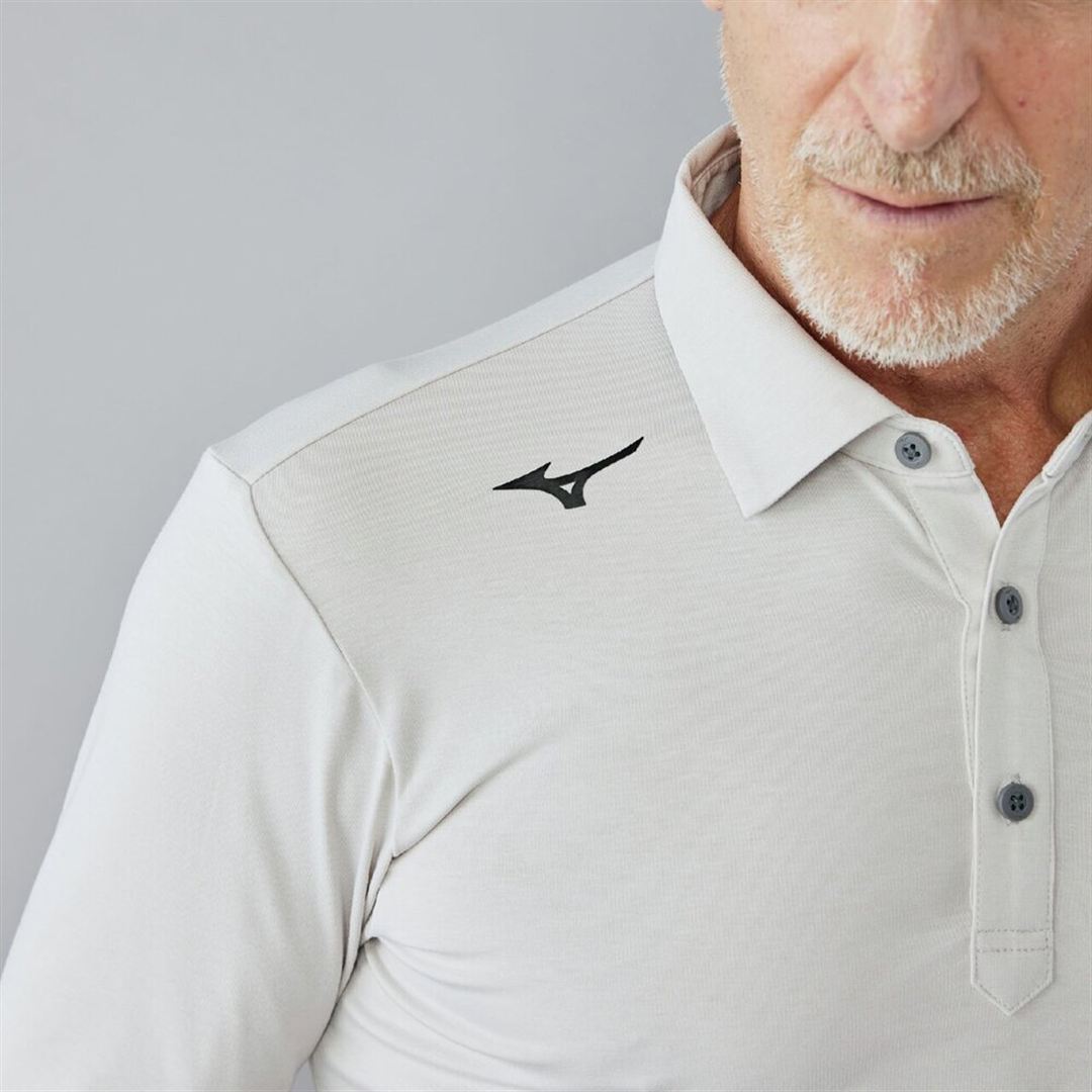 MIZUNOミリオラメントジャージー長袖シャツ シルバーグレー M
