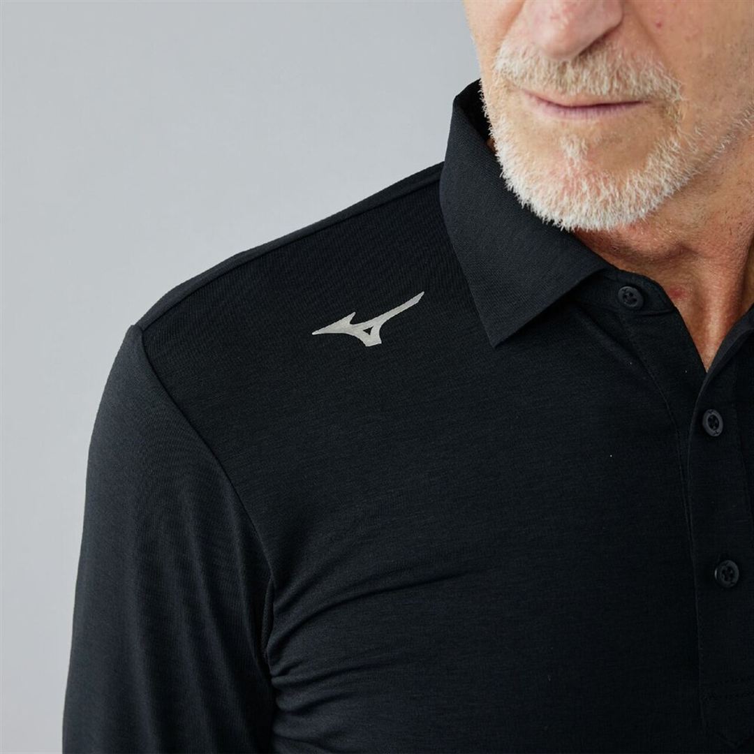 MIZUNOミリオラメントジャージー長袖シャツ ブラック XL