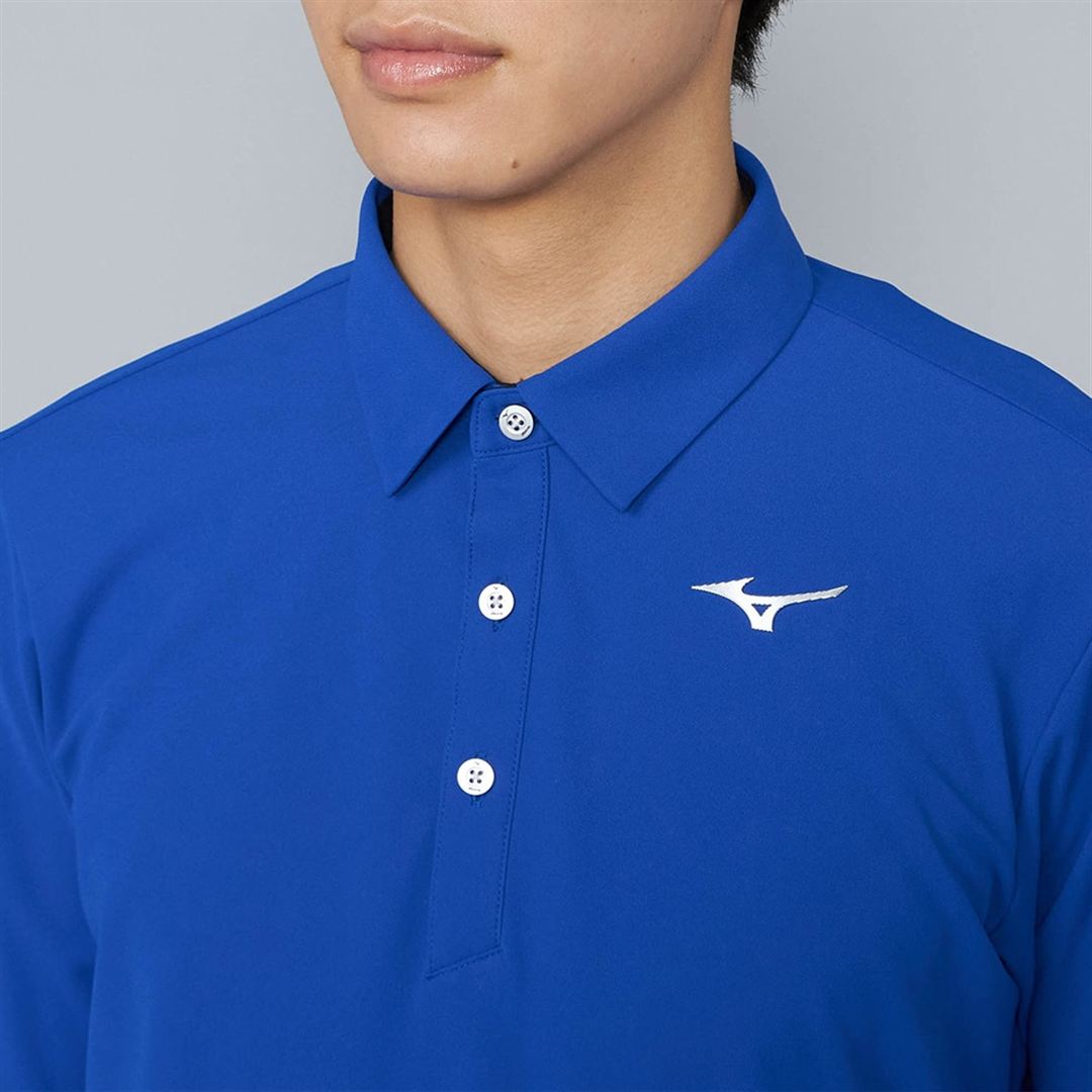 ロングスリーブポロシャツ サーフブルー XL
