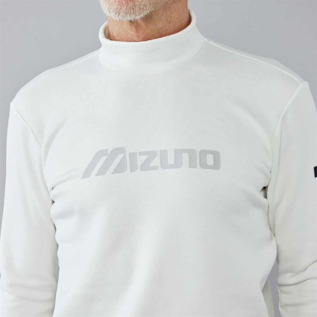 MIZUNO POLARTECパワーストレッチ長袖ハイネックシャツ ホワイト XL