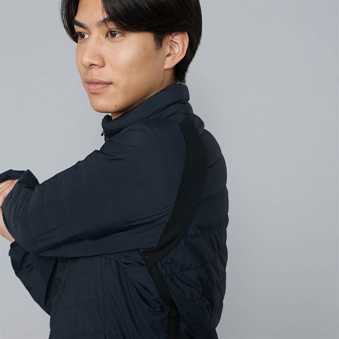 【吸湿発熱】ブレスサーモムーブダウン ブラック XL