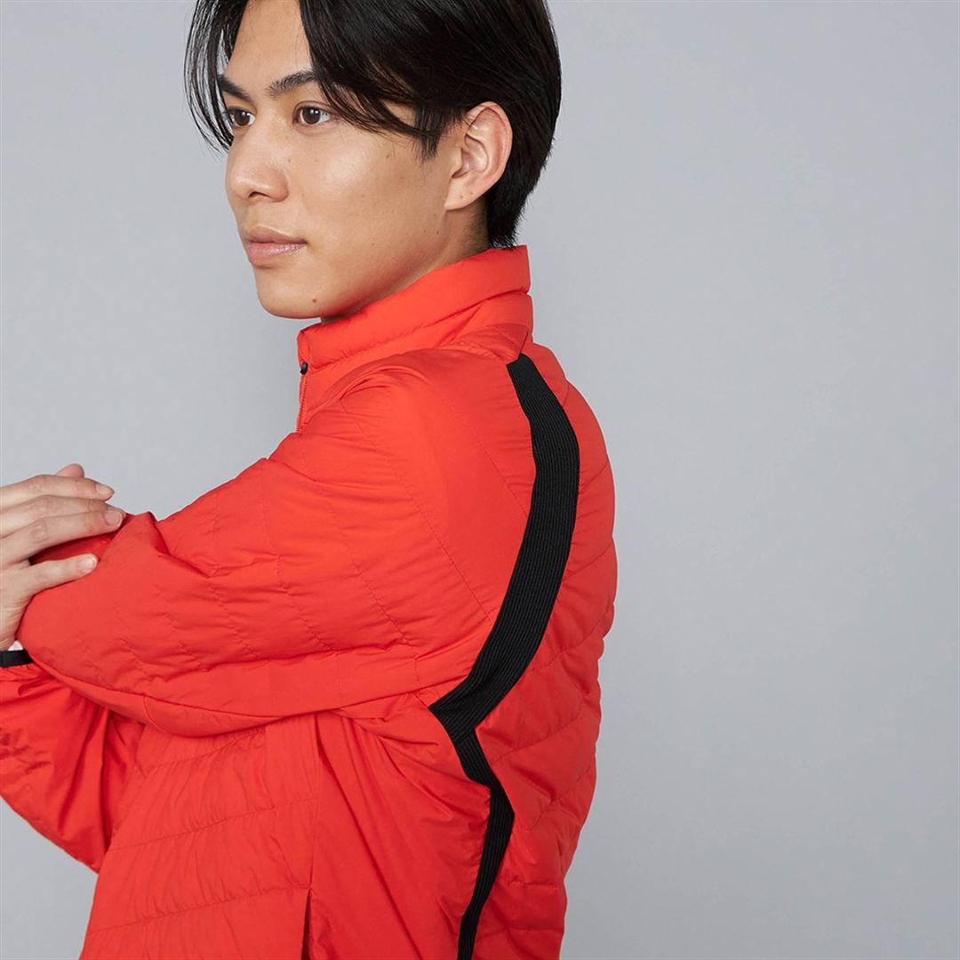 【吸湿発熱】ブレスサーモムーブダウン オレンジ XL