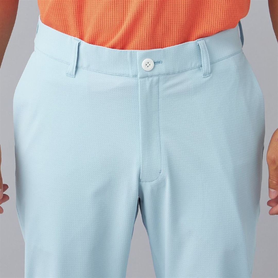 驚2ストレッチロングパンツ九分丈【驚着極伸／秒で戻るパンツ】 ウィンターブルー XL
