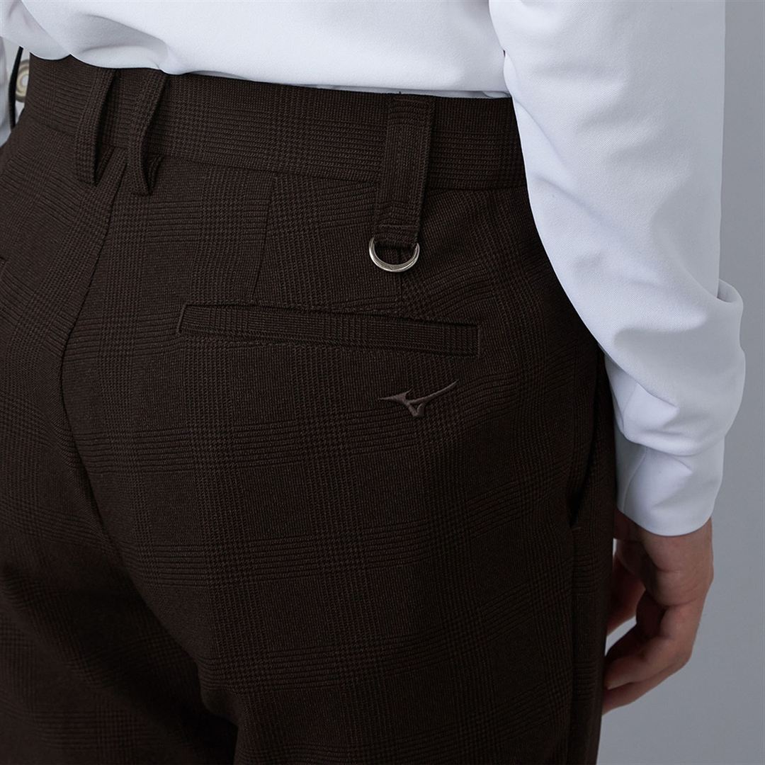 5FLEXストレッチテーパードパンツ ブラウン XL