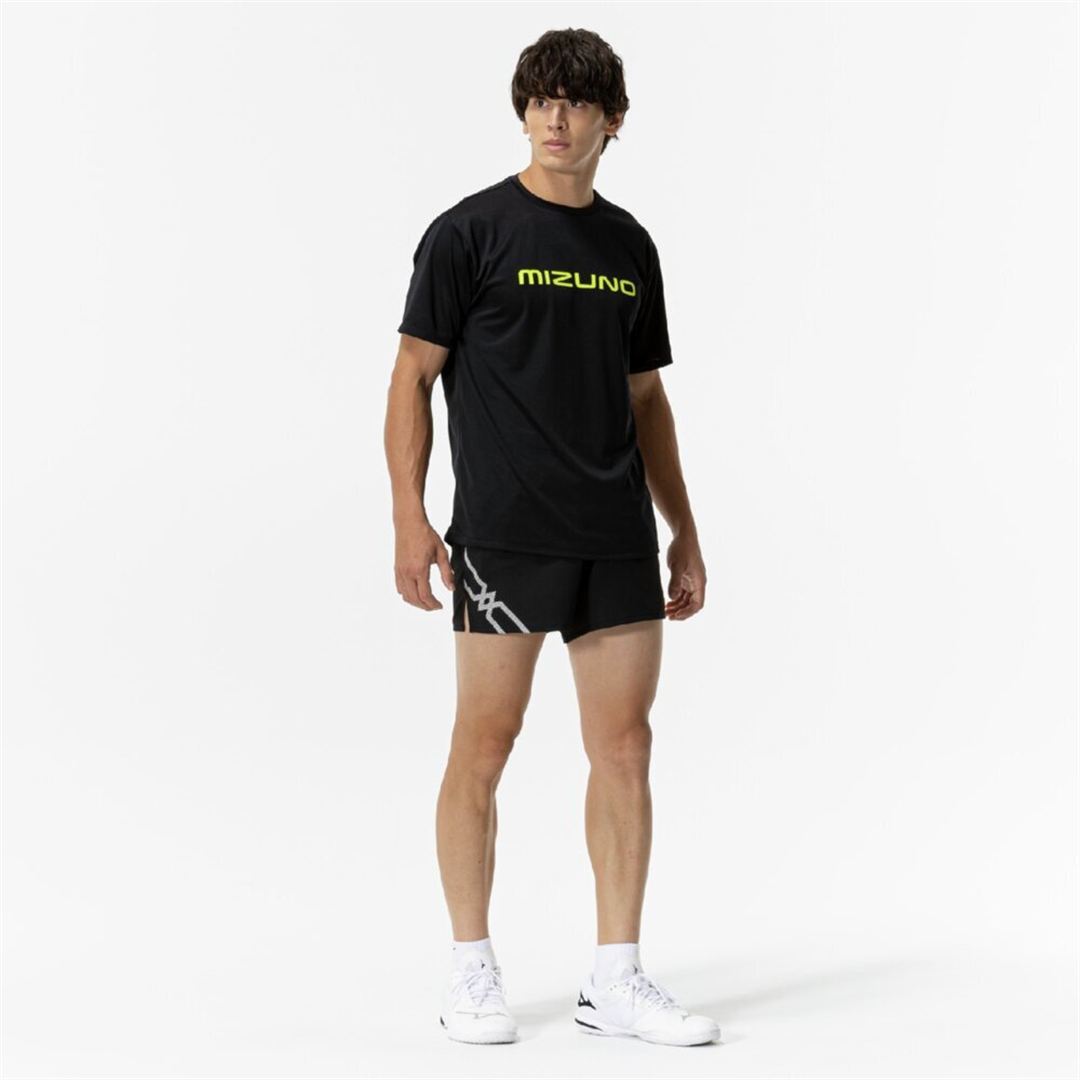 ゲームパンツ(卓球) ブラック×ホワイト XS