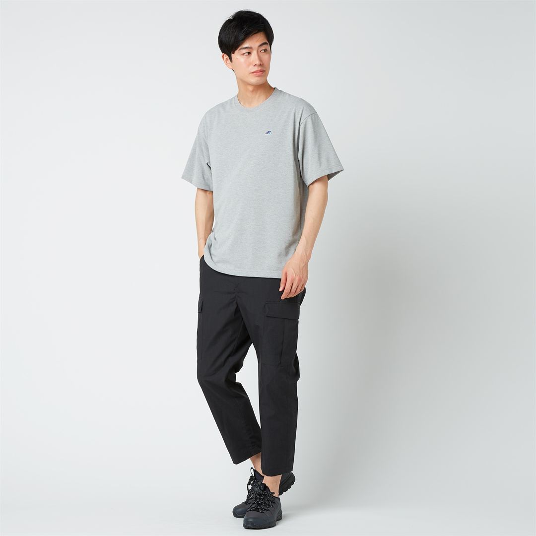 【ミズノ直営限定】モノグラムM Tシャツ グレー杢 XL