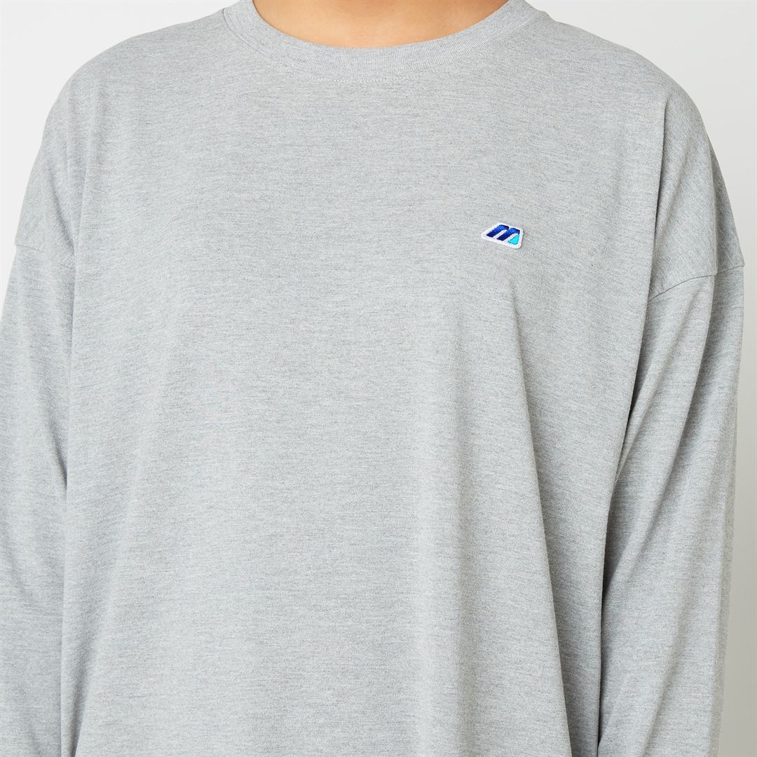 【ミズノ直営限定】モノグラムM Tシャツワンピース グレー杢 M
