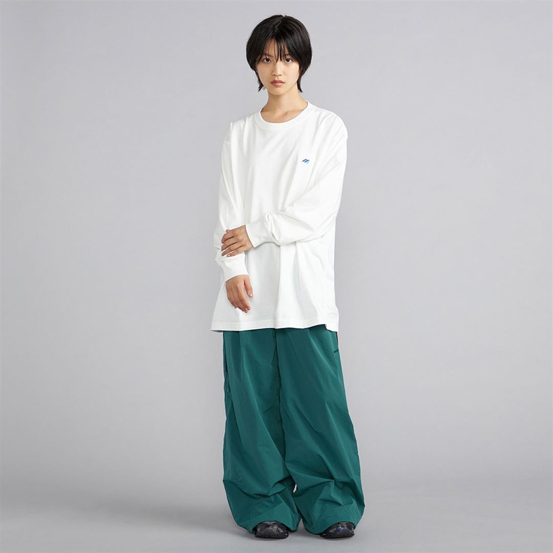 【ミズノ直営限定】モノグラムM Tシャツ長袖 ホワイト S