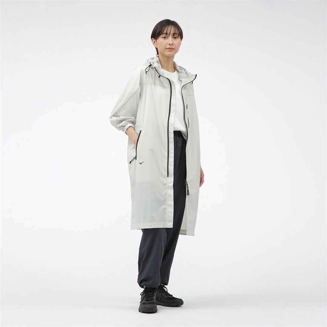【MARGARET HOWELL】ウォーターリパレントストレッチコート LT.グレー S