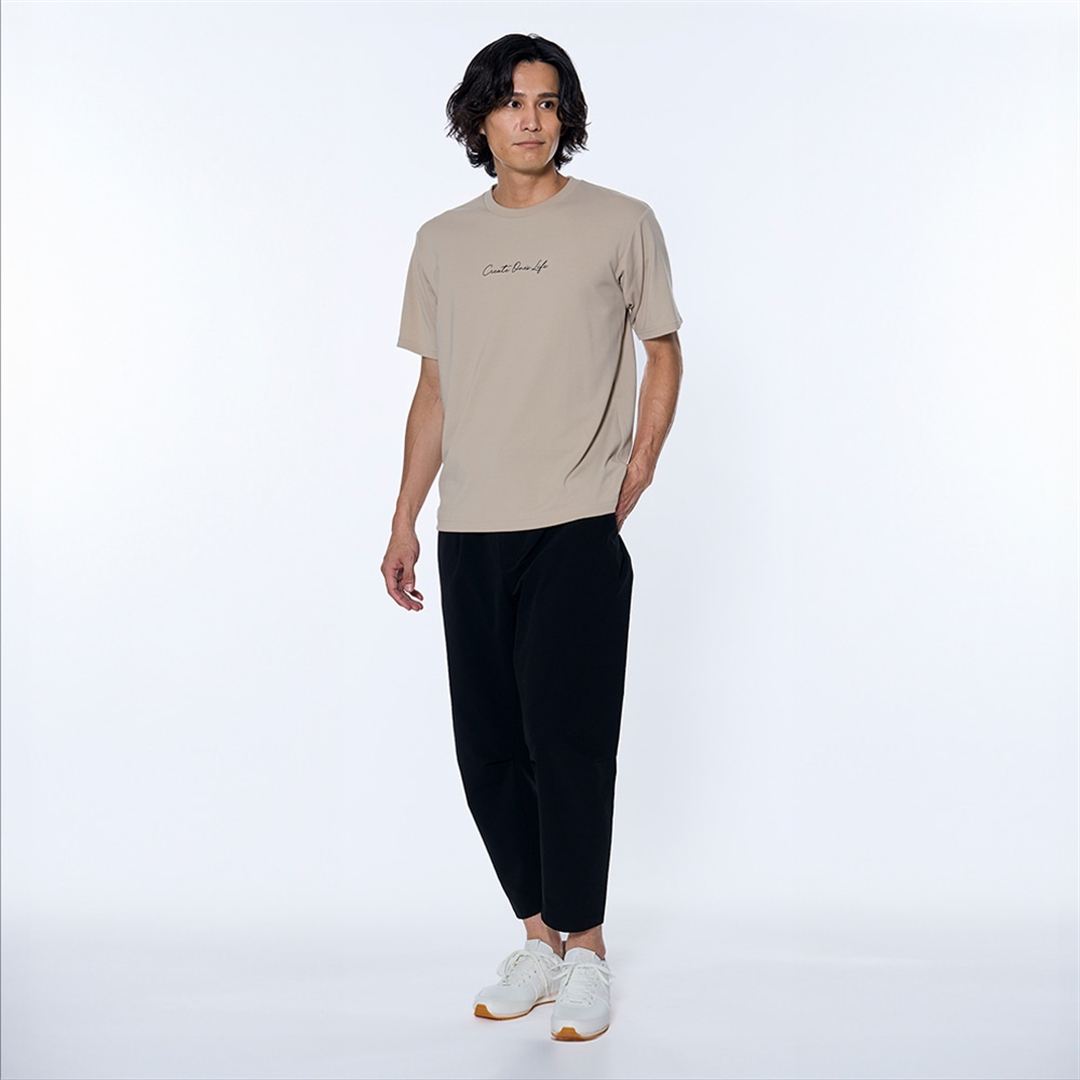 リサイクルポリグラフィックプリントTシャツ オックスフォードベ-ジュ M
