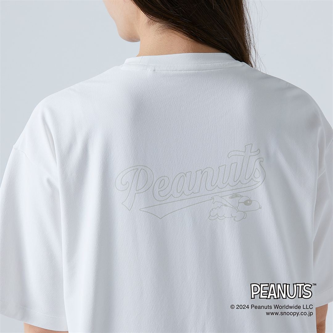 【PEANUTS】UVカットTシャツワンピース マシュマロホワイト S
