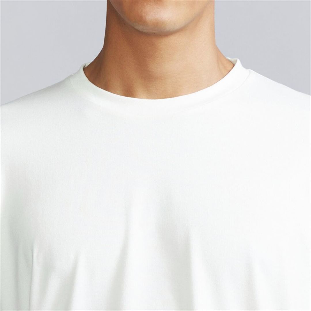 リサイクルポリエステルグラフィックロングスリーブTシャツ マシュマロホワイト M