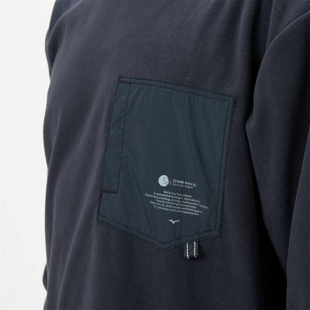 POLARTECクルーネックシャツ ブラック M