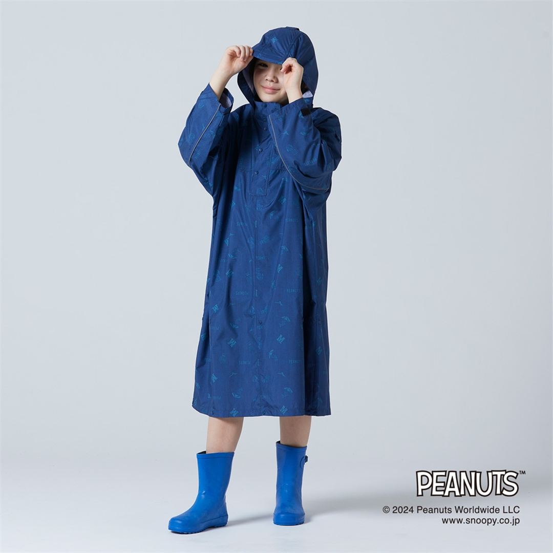 【PEANUTS】Compactウォーターリパレントコート ダークブルー JF