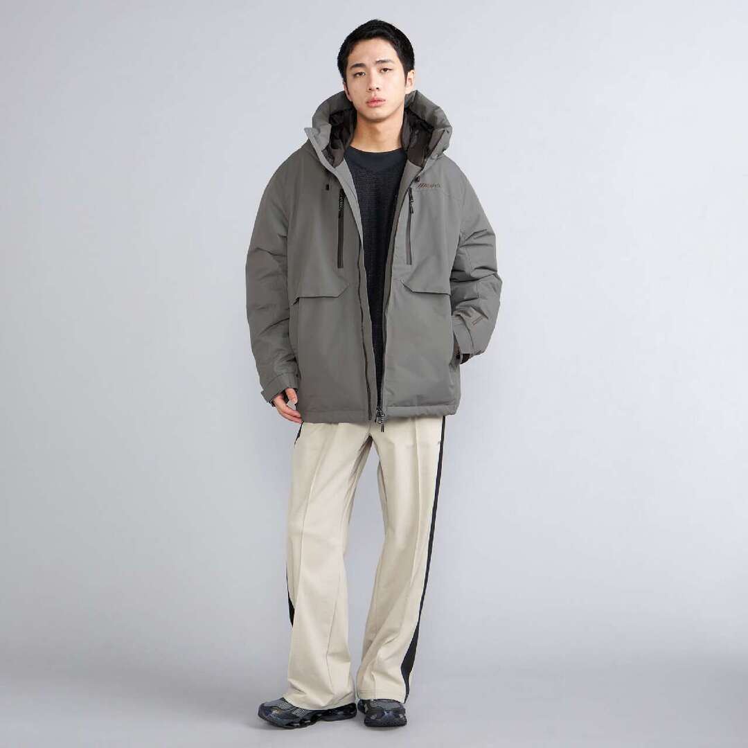 【吸湿発熱】WINDSTOPPER ダウラギリライトダウンジャケット ピューターグレー XL