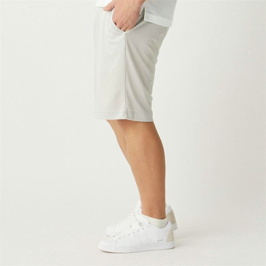 【ミズノ直営限定／接触冷感】アイスタッチニットハーフパンツ シルバーグレー XL