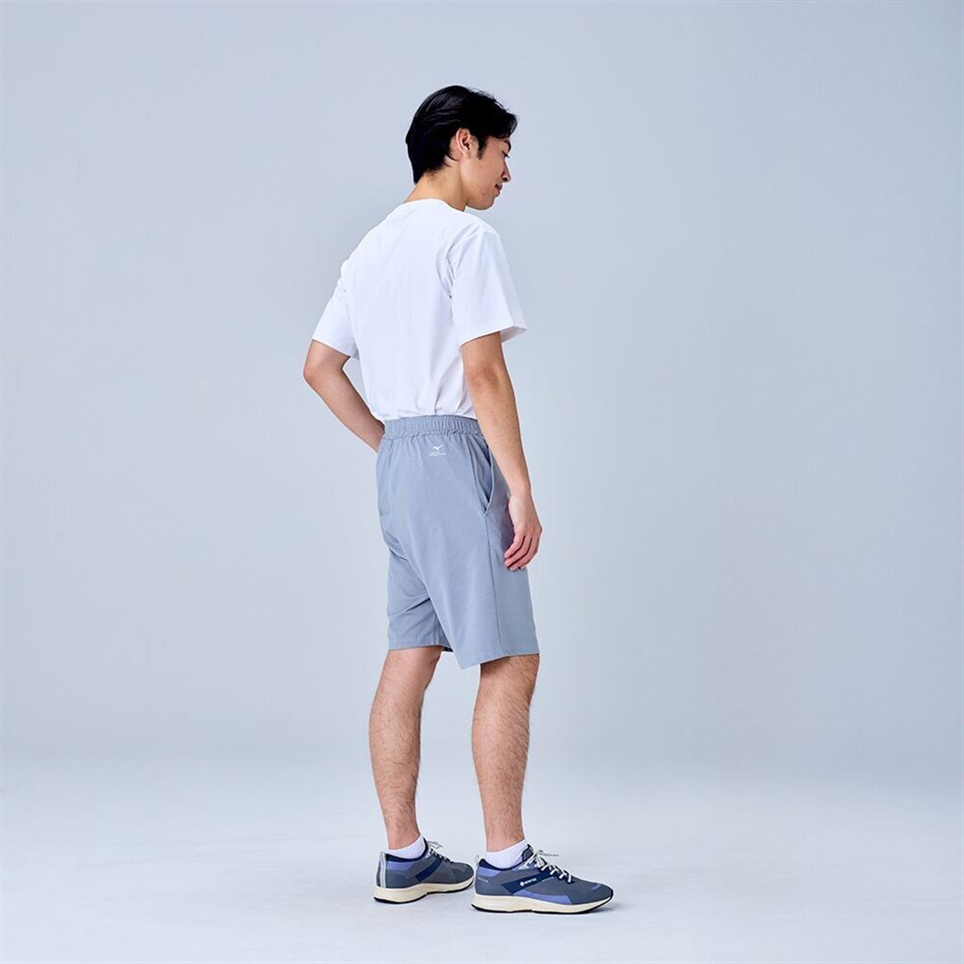 ハイストレッチ ハーフパンツ グレー XL