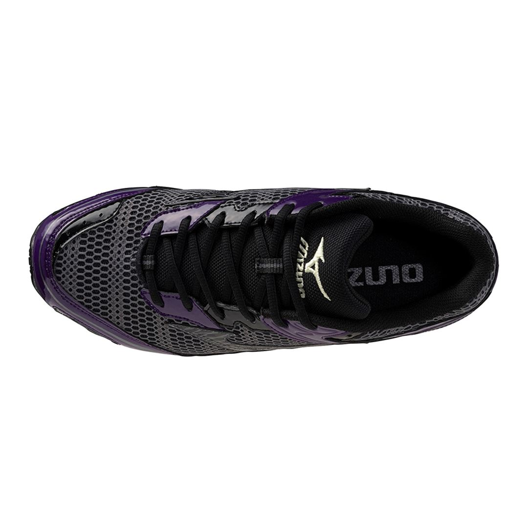 MIZUNO FORTIS LS ダークグレー×パープル 30.0