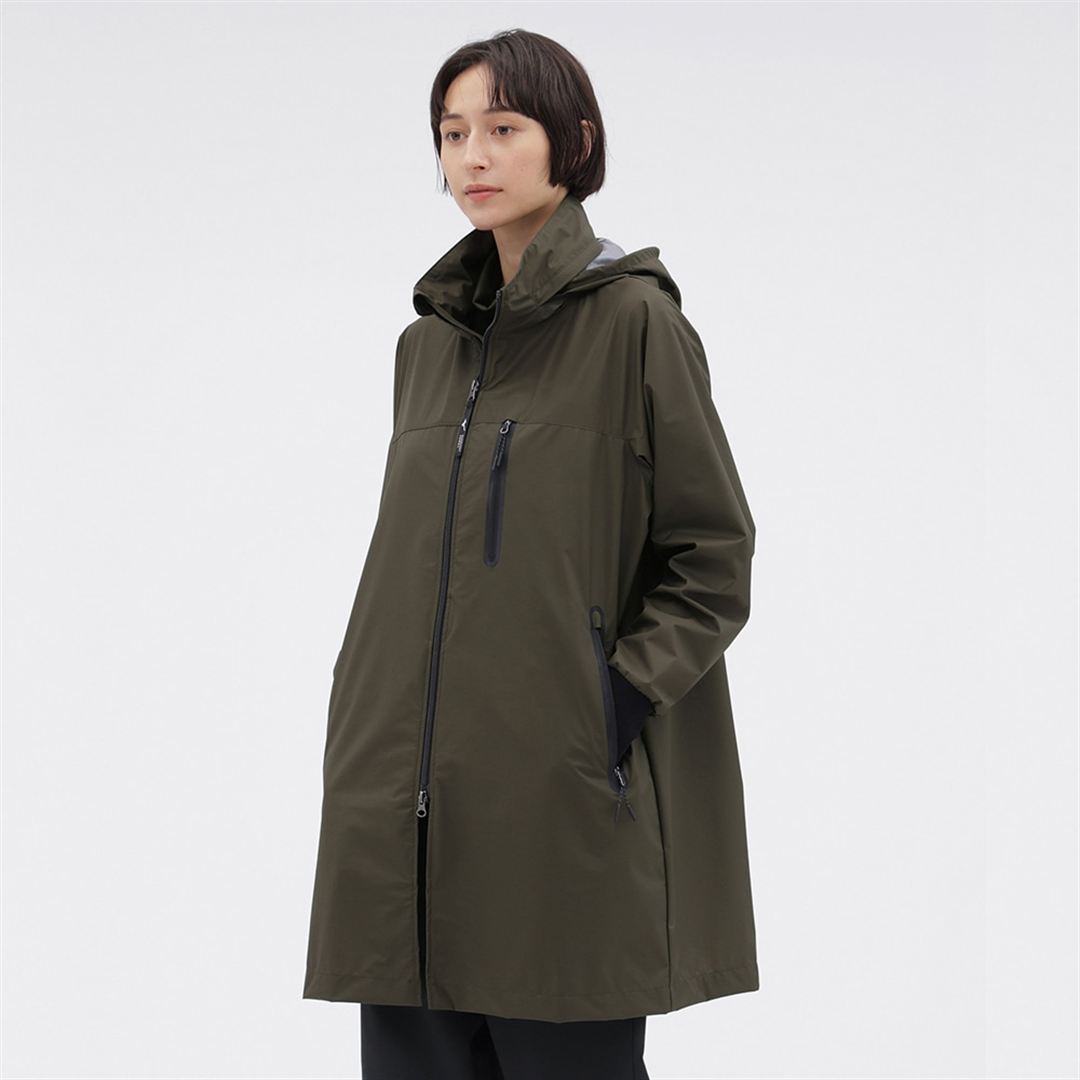【MARGARET HOWELL】ベルグテックタスランナイロンリップコート DK.カーキ 2